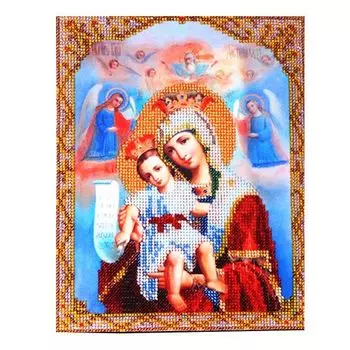 БН-4012 Набор для вышивания бисером Hobby&amp;Pro 'Икона Пр Богородицы 'Достойно есть' (Милущая)' 19*23см