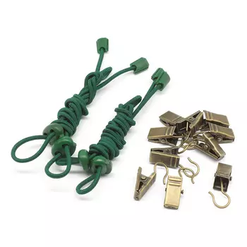 Боковая растяжка для канвы 2 шт, темно-зеленая