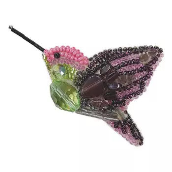 БП217 Набор для изготовления броши 'Колибри' брошь 8,5*5,5см.