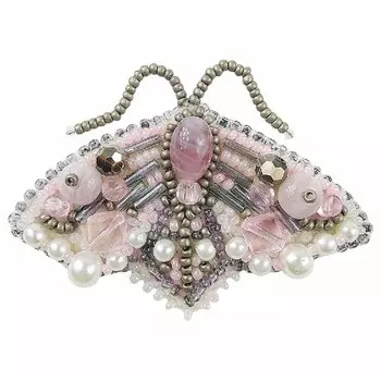 БП218 Набор для изготовления броши 'Лиловый мотылёк' 7,0*5,0см