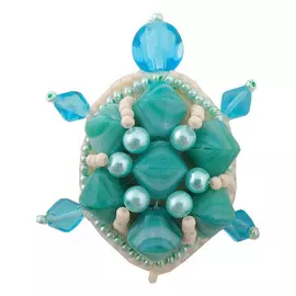 БП224 Набор для изготовления броши 'Черепаха' брошь 5*4,5см.