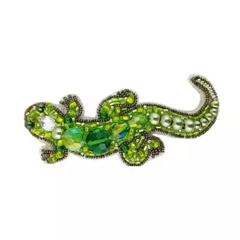 БП227 Набор для изготовления броши 'Ящерица' брошь 4,5*10,0см.