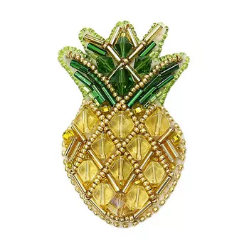 БП230 Набор для изготовления броши 'Ананас' брошь 6,8*4,2см.