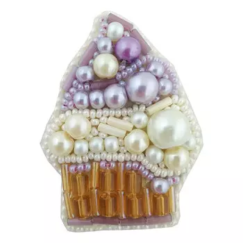 БП234 Набор для изготовления броши БП-234 'Пирожное' брошь 4,5*6см.