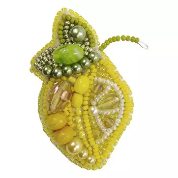 БП240 Набор для изготовления броши БП-240 'Лимончик' брошь 6,5*4,5см