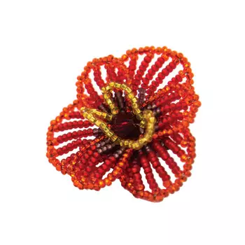 БП-107 Набор для бисероплетения Hobby &amp; Pro pearl Брошь 'Цветочек аленький'