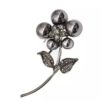 BR809 Брошь, 6,8*3,0*1,9 см (Pewter)