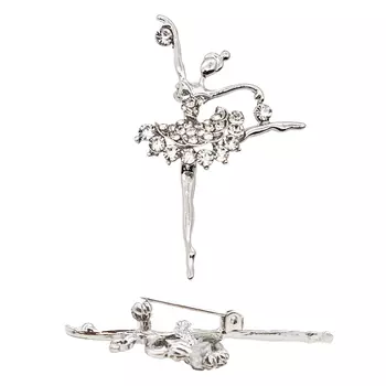 BR 611 Брошь, 5*3,1*1,5 см (Nickel)