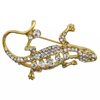 BR 867 Брошь 30*45мм (Gold)