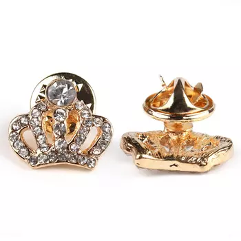 BR s-565 Брошь 1,5*1,8см, Gold