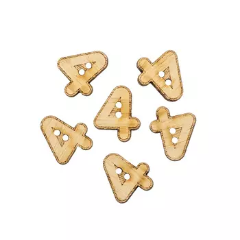 BTLWA66-32L-01-P6 Набор пуговиц 'Цифра 'Четыре'', упак./6 шт., Magic Buttons