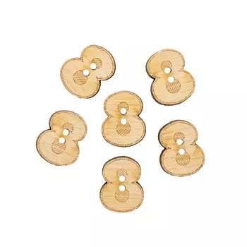 BTLWA70-32L-01-P6 Набор пуговиц 'Цифра 'Восемь'', упак./6 шт., Magic Buttons