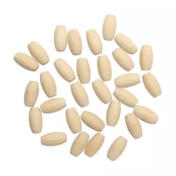 Бусины деревянные неокрашенные овальные 15*8мм,30шт