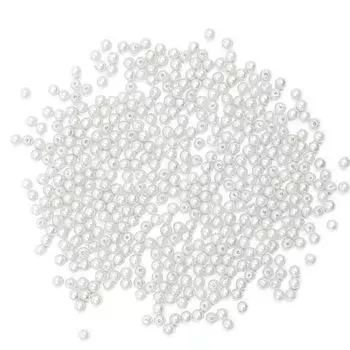 Бусины круглые, пластик, 5 мм, упак./25 гр., 'Астра' (001 NL)