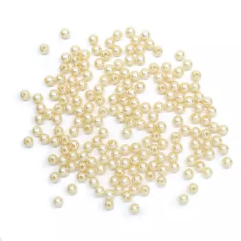 Бусины круглые, пластик, 5 мм, упак./25 гр., 'Астра' (005 NL)