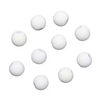 Бусины матовые, 8мм, 20гр. (001 белый)