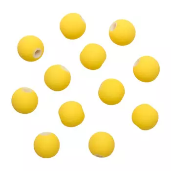 Бусины матовые, 8мм, 20гр. (015 желтый)