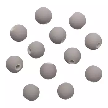 Бусины матовые, 8мм, 20гр. (017 светло-серый)