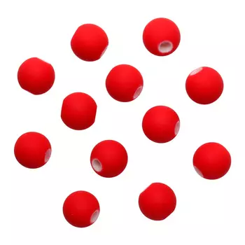 Бусины матовые, 8мм, 20гр. (040 красный)
