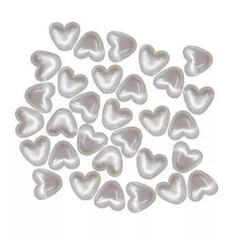 Бусины пластиковые, 2534#, 10*11 мм, упак./62 шт., Astra&amp;Craft (белый)