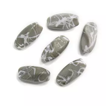 Бусины пластиковые, 30*15 мм, упак./8 шт., Astra&amp;Craft (4-30)