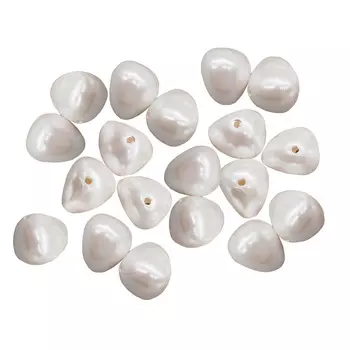 Бусины пластиковые, 4589#, 15*11 мм, упак./24 шт., 'Астра' (белый)