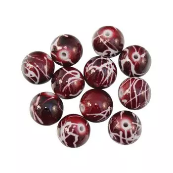 Бусины пластиковые, 'мрамор', 16 мм, упак./11 шт., 'Астра' (3-16)