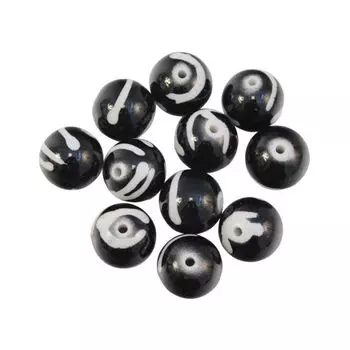 Бусины пластиковые, 'мрамор', 16 мм, упак./11 шт., Astra&amp;Craft (5-16)