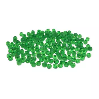 Бусины полупрозрачные 2004 пластик, 4мм, 20гр (600+/- 20шт) Astra&amp;Craft (AD053 изумрудный)