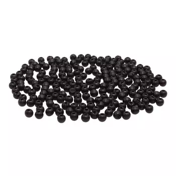 Бусины полупрозрачные 2004 пластик, 4мм, 20гр (600+/- 20шт) Astra&amp;Craft (034 черный)