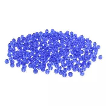 Бусины полупрозрачные 2004 пластик, 4мм, 20гр (600+/- 20шт) Astra&amp;Craft (043 светло-синий)