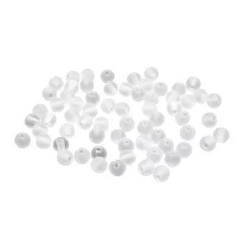 Бусины полупрозрачные 2006 матовые, 6мм, 20гр (170+/-10шт) Астра (033 прозрачный)