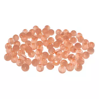 Бусины полупрозрачные 2006 пластик, 6мм, 20гр (170+/-10шт) Астра (006 персиковый)