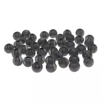 Бусины полупрозрачные 2008 пластик, 8мм, 20гр (70+/-4шт) Астра (AD052 серый)