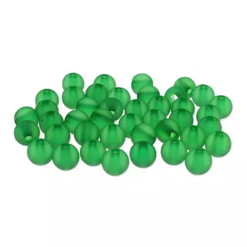 Бусины полупрозрачные 2010 матовые, 10мм, 20гр (35+/-3шт) Astra&amp;Craft (CS053 изумрудный)