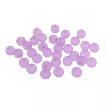 Бусины полупрозрачные 2010 матовые, 10мм, 20гр (35+/-3шт) Astra&amp;Craft (013 сиреневый)