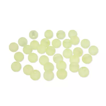 Бусины полупрозрачные 2010 матовые, 10мм, 20гр (35+/-3шт) Астра (026 желтый)