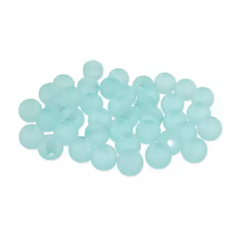 Бусины полупрозрачные 2010 матовые, 10мм, 20гр (35+/-3шт) Astra&amp;Craft (004 бирюзовый)