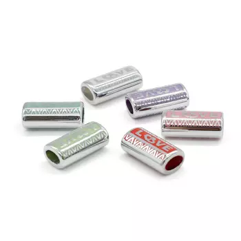 Бусины-шармы металлизированные, пластик, 6667, 19*10*7-7MM, 6 шт/упак, микс, Astra&amp;Craft