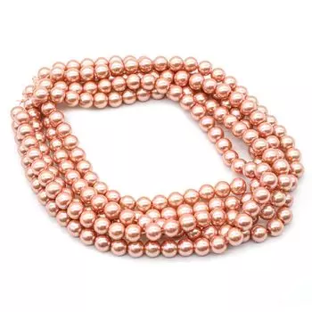 Бусины стеклянные на нитке, 10 мм, длина 40 см, 'Астра' (SA-29)