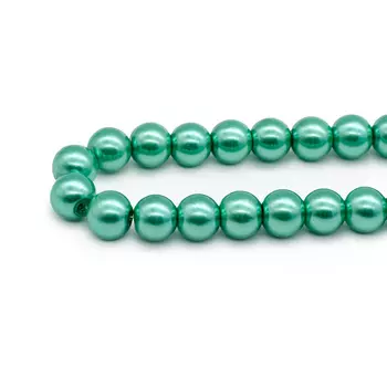 Бусины стеклянные на нитке, 10 мм, длина 40 см, Astra&amp;Craft (SB-34)