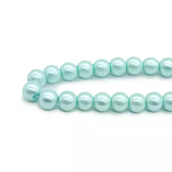 Бусины стеклянные на нитке, 10 мм, длина 40 см, Astra&amp;Craft (SB-26)