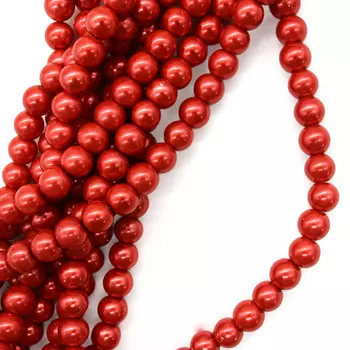 Бусины стеклянные на нитке, 10 мм, длина 40 см, 'Астра' (SA-16)