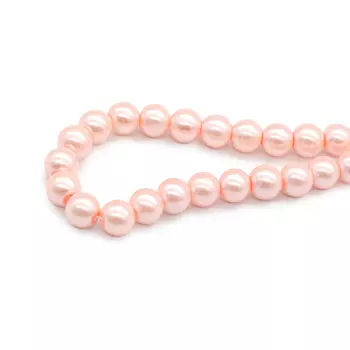 Бусины стеклянные на нитке, 10 мм, длина 40 см, Astra&amp;Craft (SB-10)