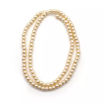 Бусины стеклянные на нитке, 4 мм, длина 40 см, 'Астра' (SA-06)