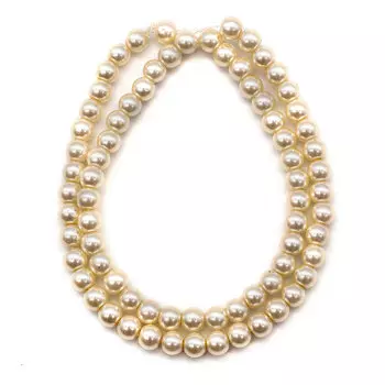 Бусины стеклянные на нитке, 6 мм, длина 40 см, Astra&amp;Craft (SA-06)