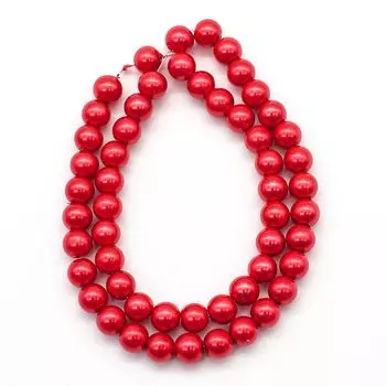 Бусины стеклянные на нитке, 8 мм, длина 40 см, Astra&amp;Craft (SA-16)