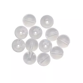 Бусины стеклянные прозрачные 12мм, 12шт/упак, Астра