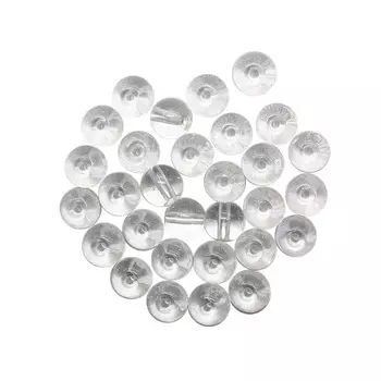 Бусины стеклянные прозрачные 8мм, 30шт/упак, Астра