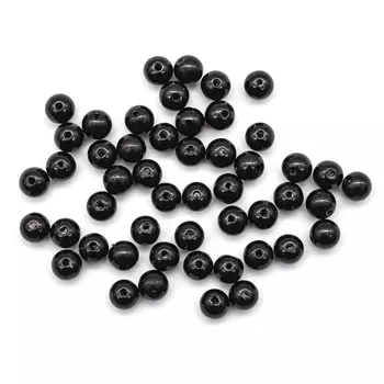 Бусы круглые, пластик, 10 мм, упак./25 гр., Astra&amp;Craft (046 NL черный)